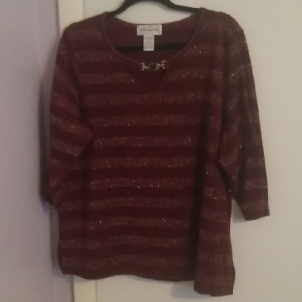 C.D. Daniel's Long Sleeve Burgundy Shirt